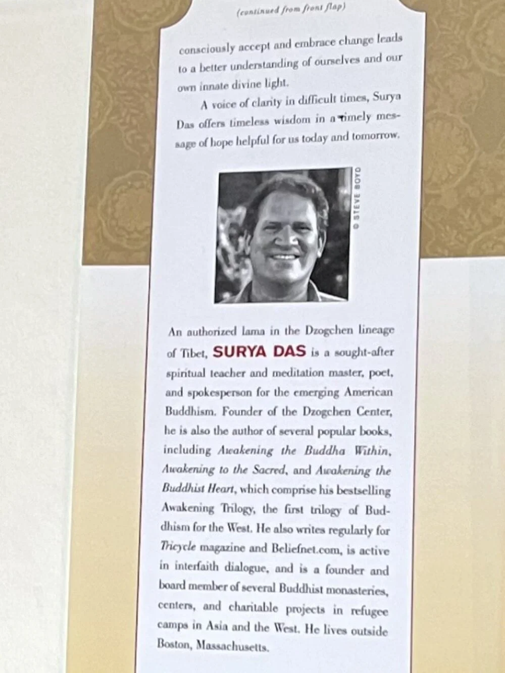 Letting Go of the Person You Used to Be by Lama Surya Das, Hardcover
